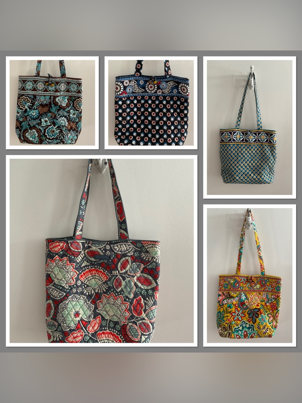 Vera Bradley Quilted Tote Collection and bonus wallet
